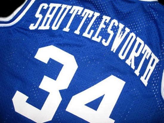 Shuttlesworth Jersey #34 Lincoln He Got Game Movie Basketball Blue