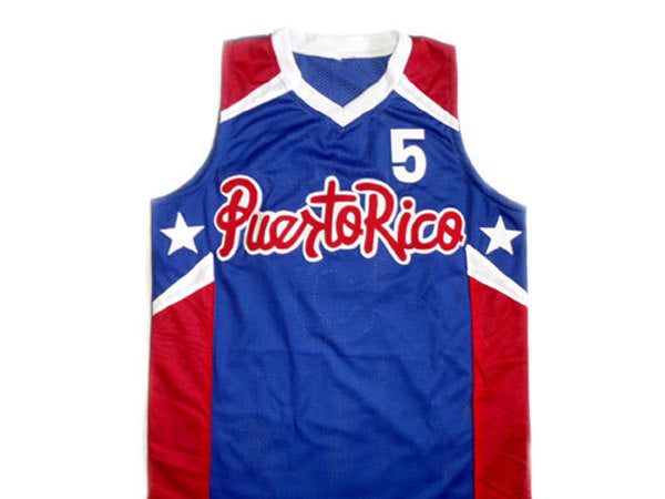 Jose JJ Barea Jersey #5 Puerto Rico Basketball Blue