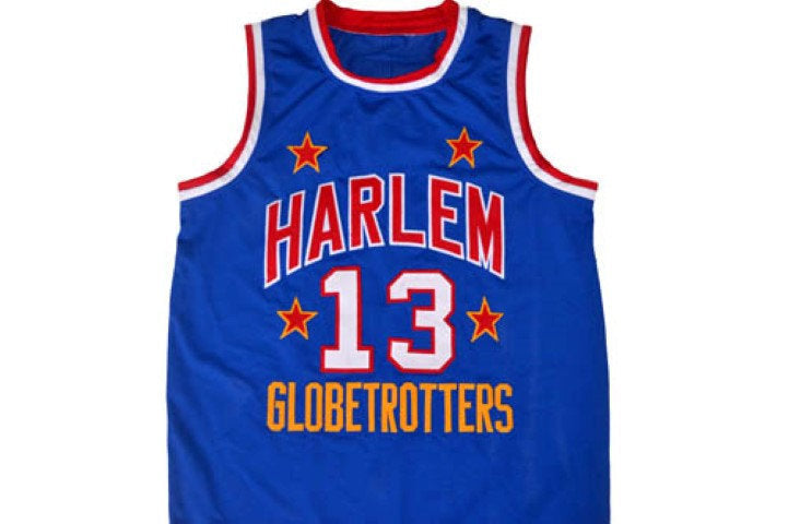 Wilt Chamberlain Jersey #13 Harlem Globetrotters Basketball Blue