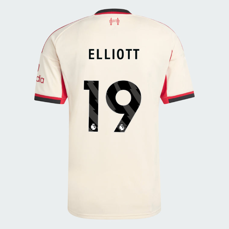 Liverpool 2025-26 ELLIOTT 19 Away Jersey – Cream