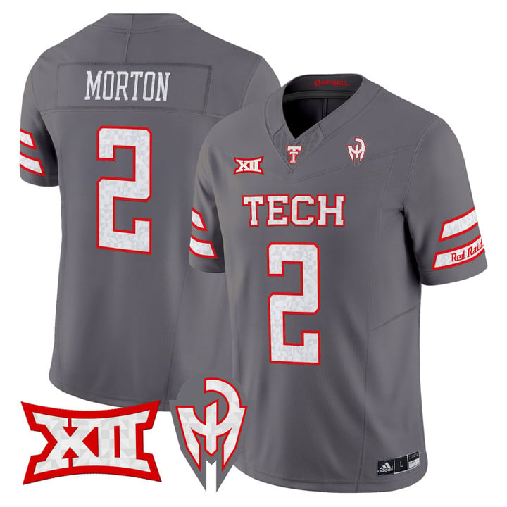 Behren Morton Jersey #2 Texas Tech Red Raiders Too Cold Vapor Stitched