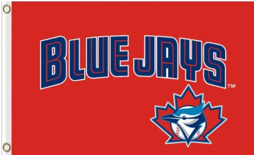 oronto Blue Jays Logo Flag 3X5Ft Banner USA Polyester with Brass Grommets