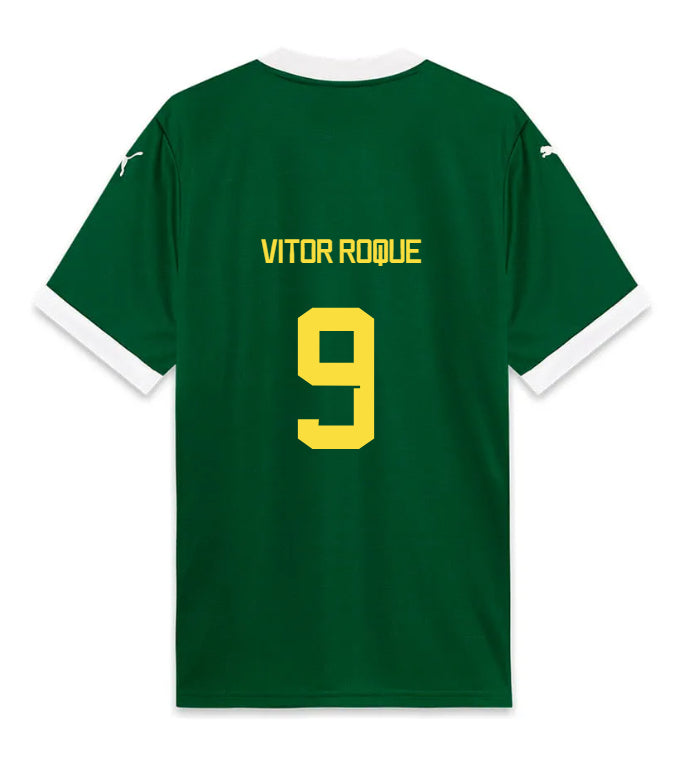Palmeiras VITOR ROQUE 9 Home 2025-26 Jersey – Green