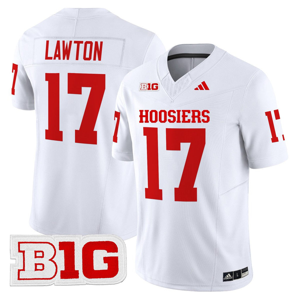 Ty Son Lawton Jersey #17 Indiana Hoosiers 2025 Limited Stitched White