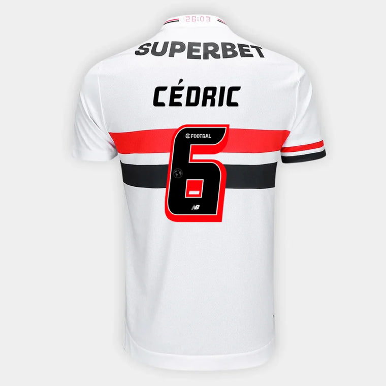 Sao Paulo FC CEDRIC 6 Home 2025-26 Jersey – White
