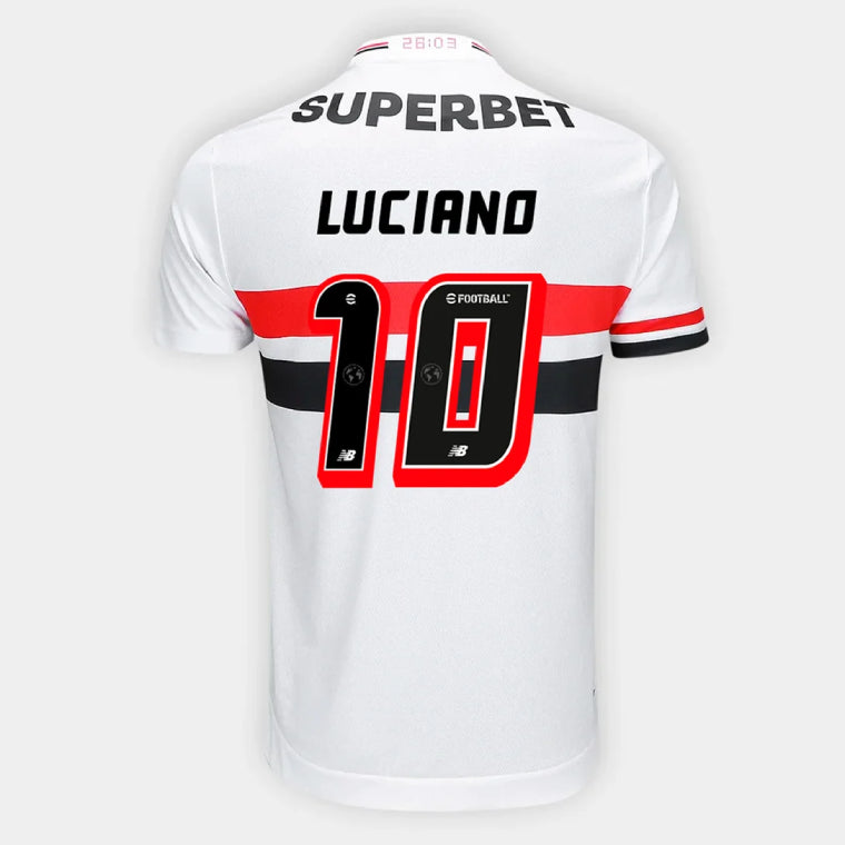 Sao Paulo FC LUCIANO 10 Home 2025-26 Jersey – White