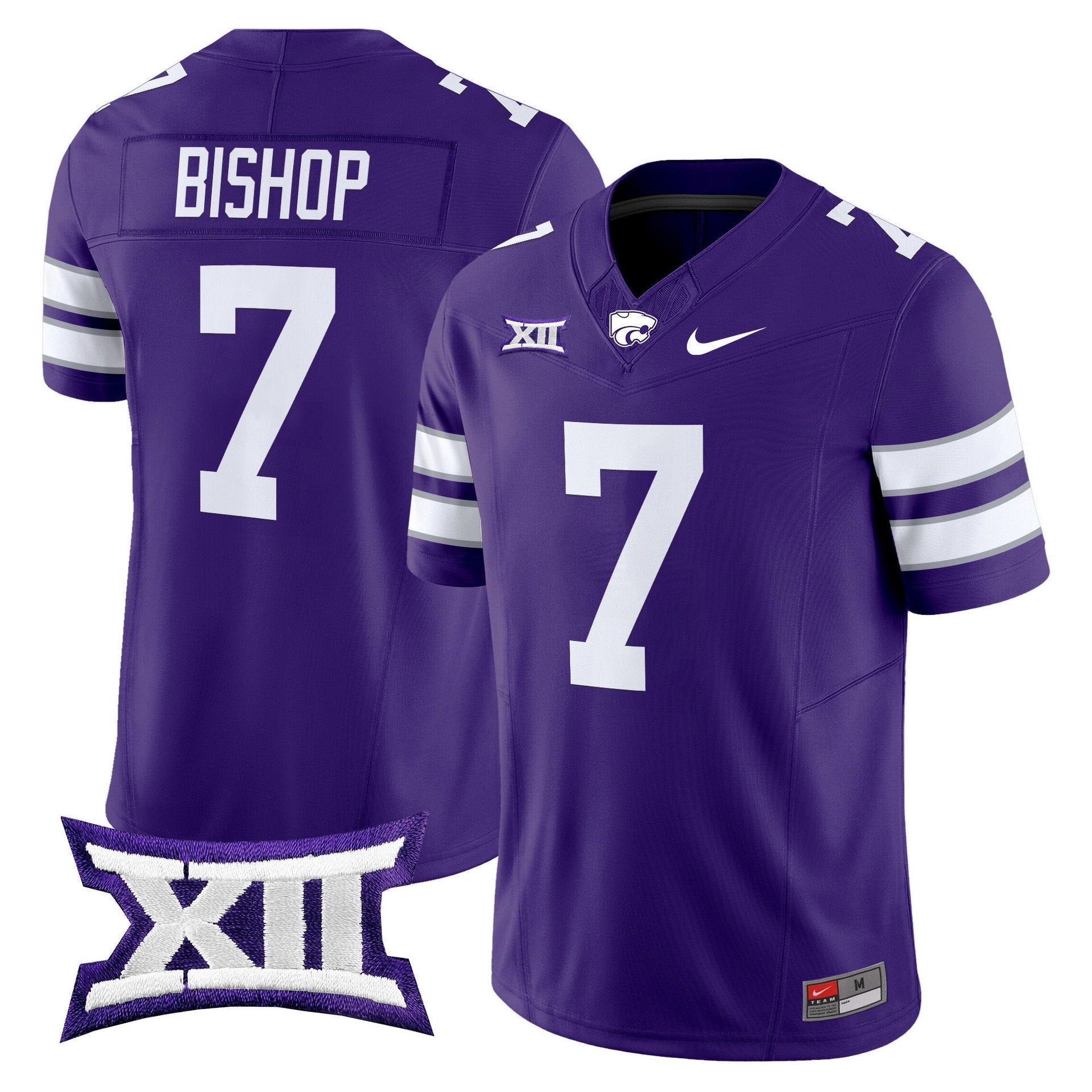 Michael Bishop Jersey #7 Kansas State Wildcats 2025 Limited Stitched Purple