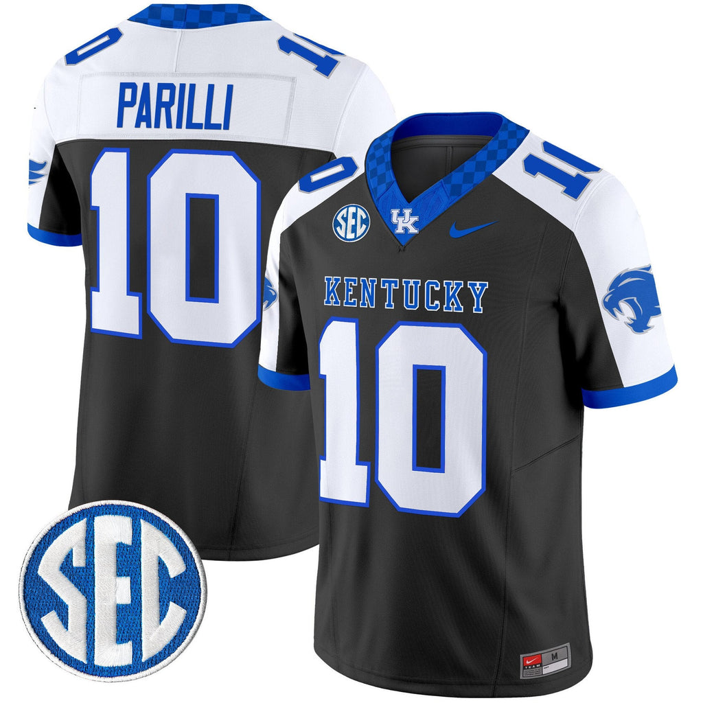 Babe Parilli Jersey #10 Kentucky Wildcats 2025 Limited Stitched Black Alternate