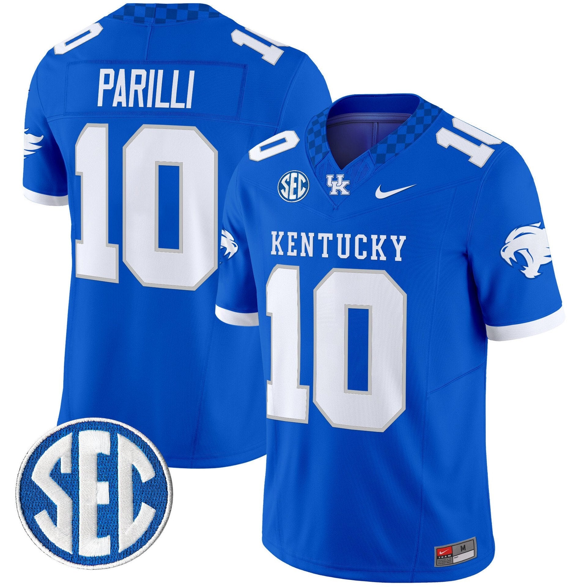 Babe Parilli Jersey #10 Kentucky Wildcats 2025 Limited Stitched Royal