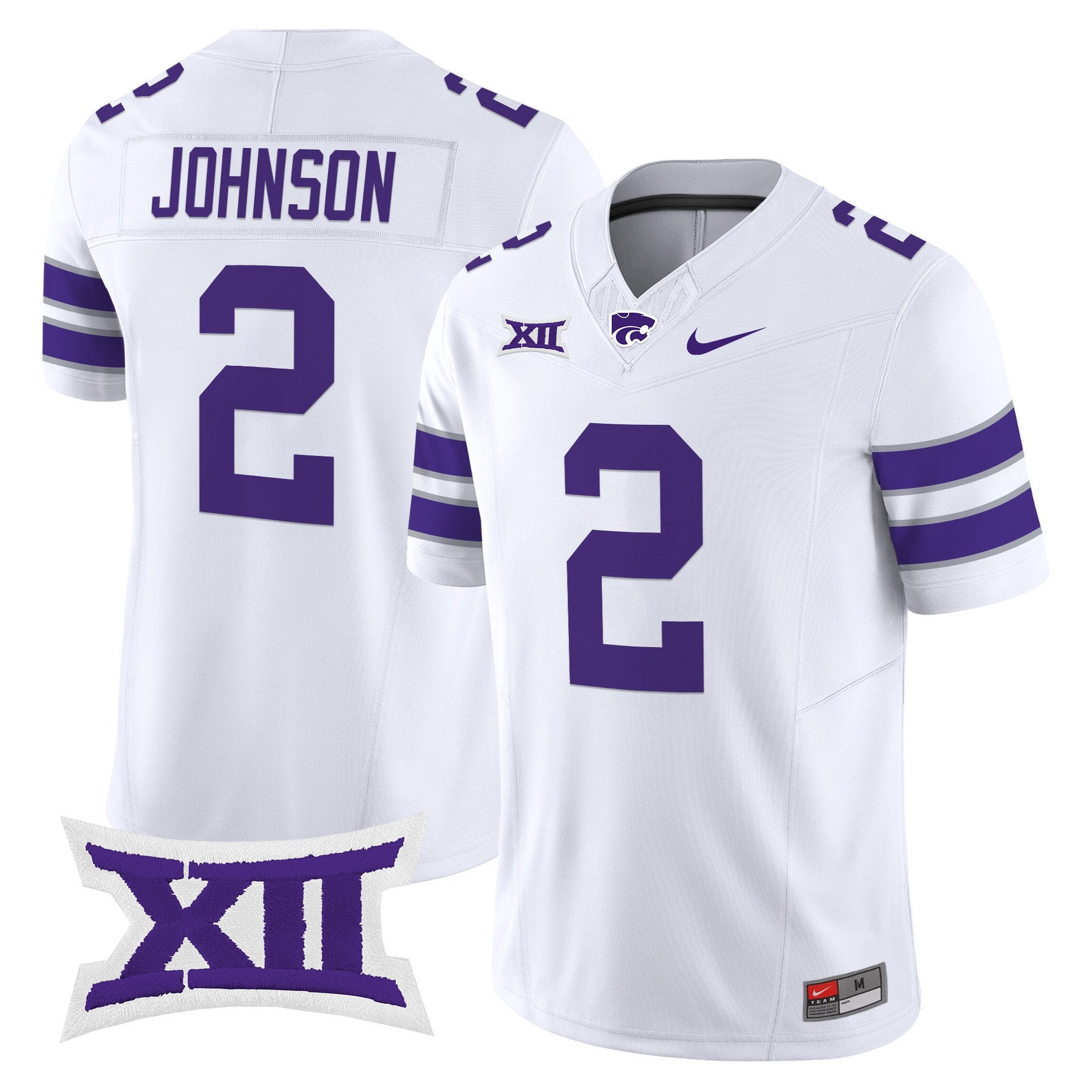 Avery Johnsonn Jersey #2 Kansas State Wildcats 2025 Limited Stitched White